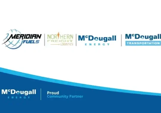 McDougall Energy, Meridian Fuels, Northern Freight & Logistics logos.